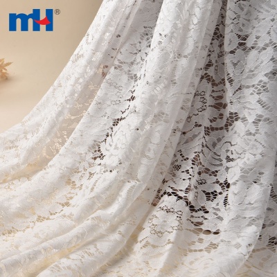 Nylon Cotton Alencon Lace Fabric