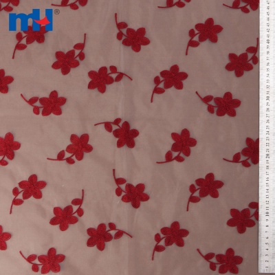 Embroidered Chain Stitch Fabric