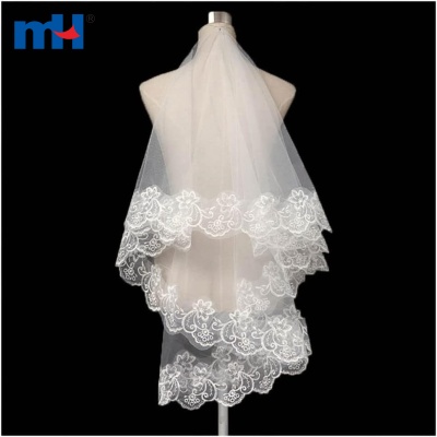 Lace Embroidered Wedding Veil