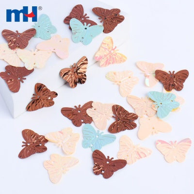 Floral Glitter Sequins in Various Colors